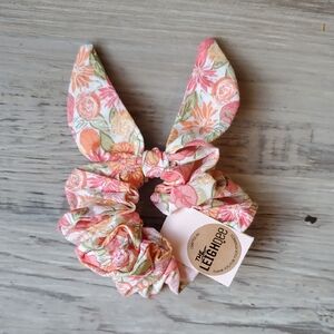 Floral Bunny Ear Scrunchie